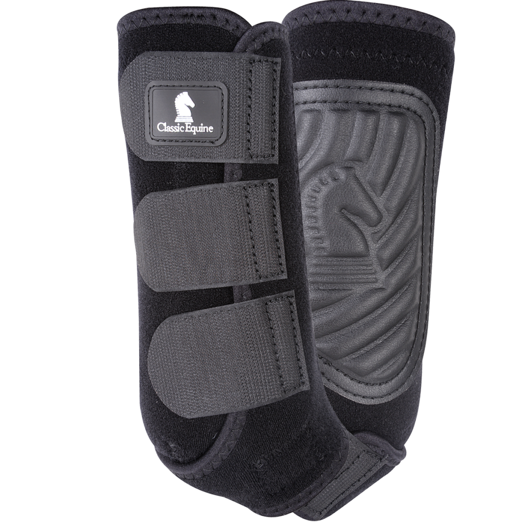 Classic Equine Classic Fit Front Boots- Charcoal