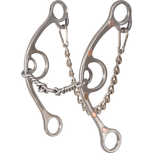Classic Equine Sherry Cervi Diamond Short Shank O Ring Square Snaffle (Stainless Steel)