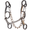 Classic Equine Sherry Cervi Diamond Short Shank Twisted Wire Snaffle Bit (Browned Iron)  BBIT3SSG21SS